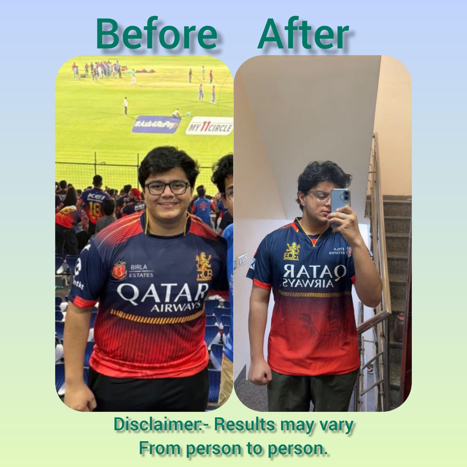 Happy client after a yoga session